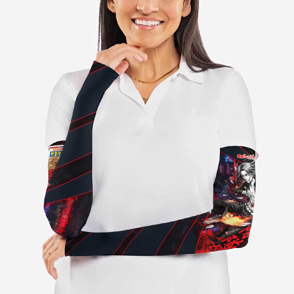 Baji Keisuke Chifuyu Matsuno Arm Sleeves Dark Neon Street Fight Art Style