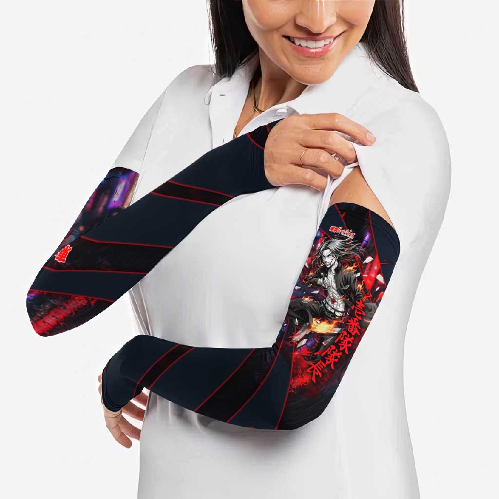 Baji Keisuke Chifuyu Matsuno Arm Sleeves Dark Neon Street Fight Art Style
