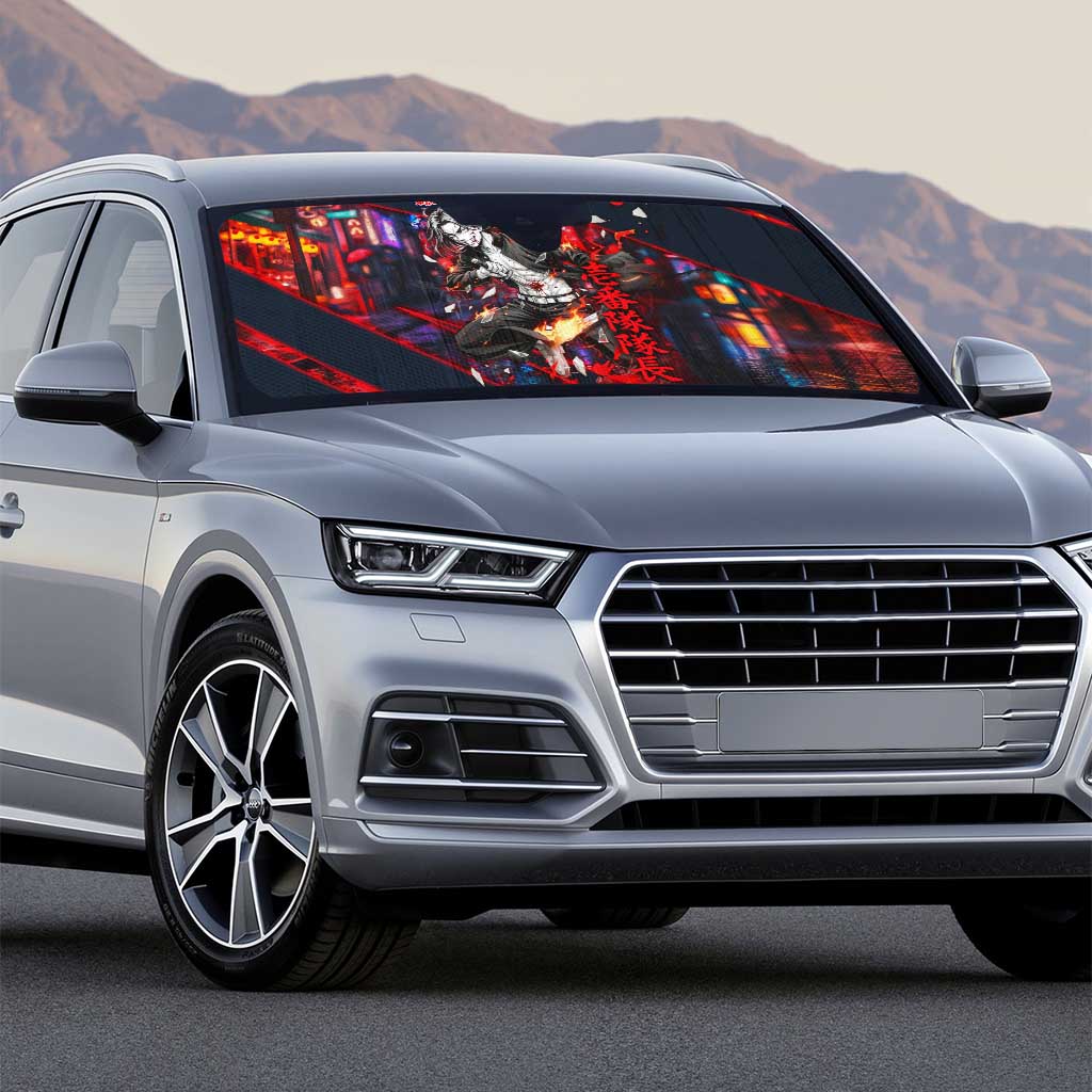 Baji Keisuke Chifuyu Matsuno Auto Sun Shade Dark Neon Street Fight Art Style