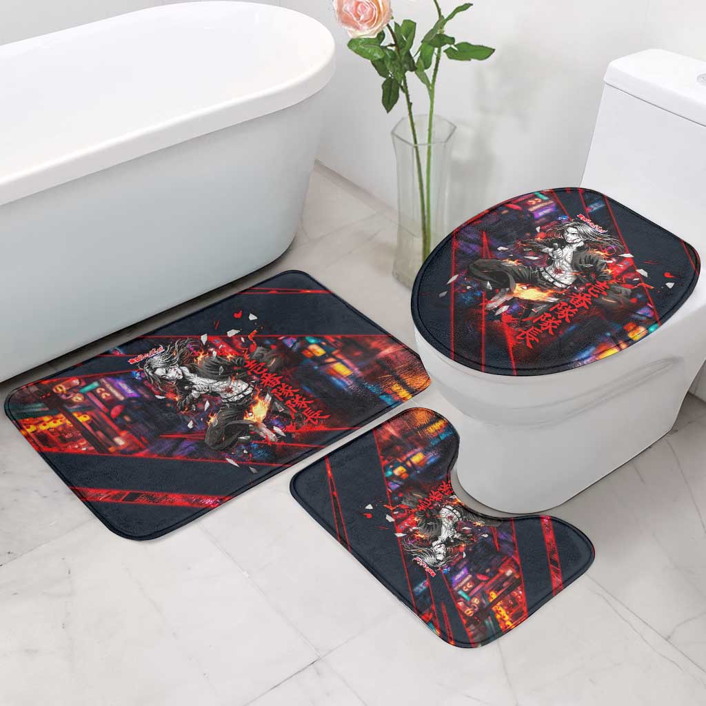 Baji Keisuke Chifuyu Matsuno Bathroom Set Dark Neon Street Fight Art Style