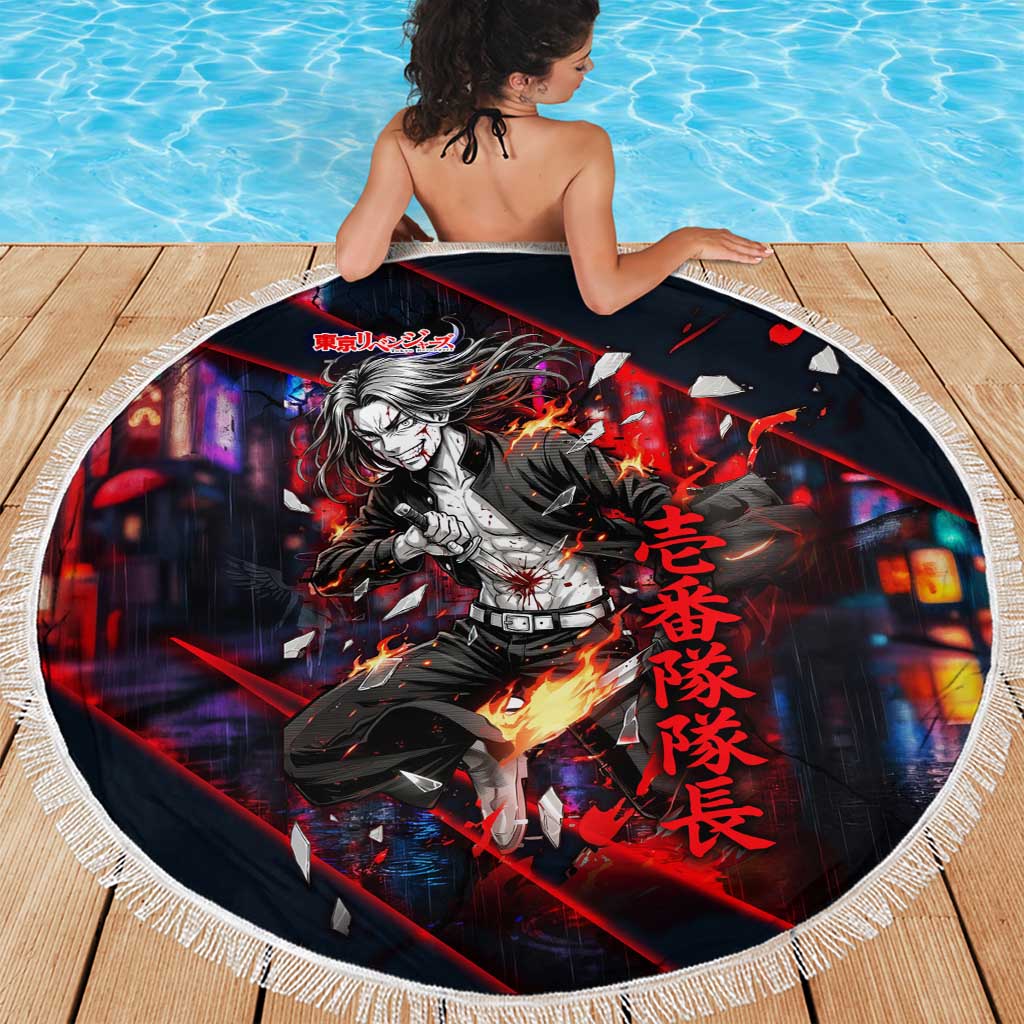 Baji Keisuke Chifuyu Matsuno Beach Blanket Dark Neon Street Fight Art Style