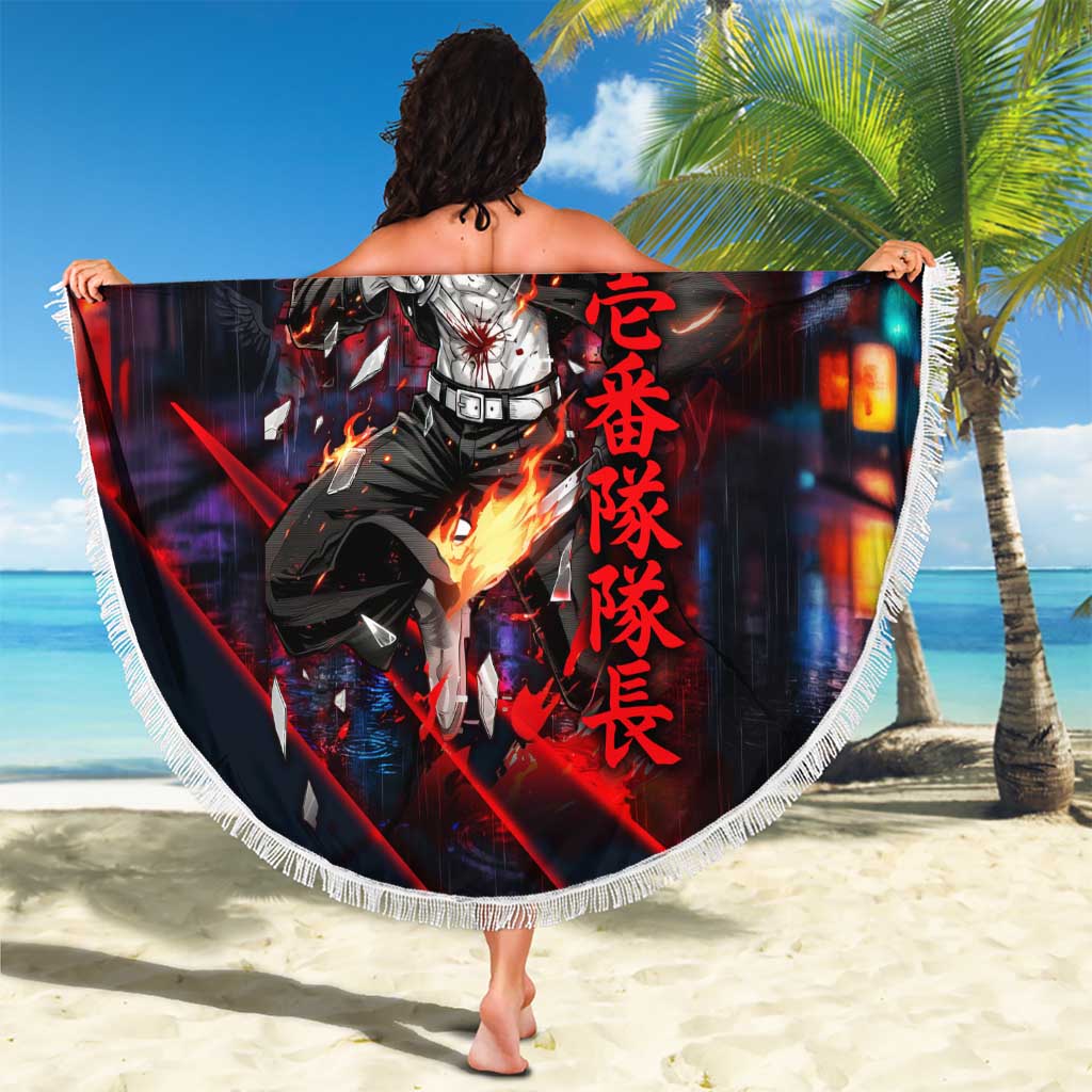 Baji Keisuke Chifuyu Matsuno Beach Blanket Dark Neon Street Fight Art Style
