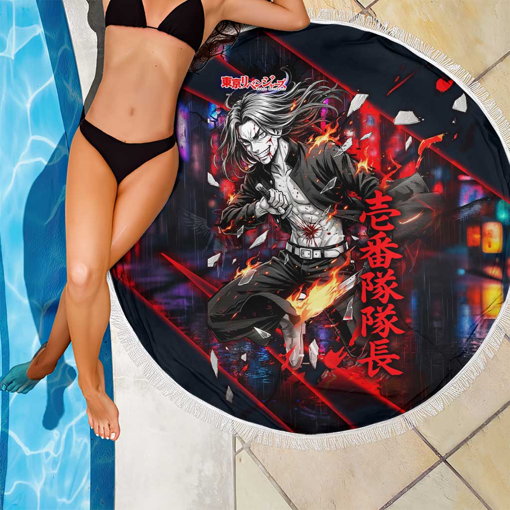 Baji Keisuke Chifuyu Matsuno Beach Blanket Dark Neon Street Fight Art Style
