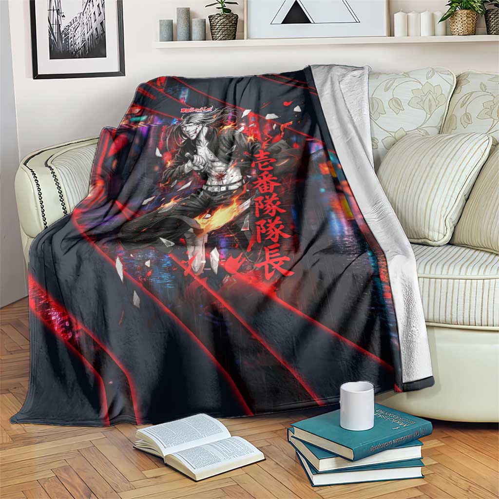Baji Keisuke Chifuyu Matsuno Blanket Dark Neon Street Fight Art Style
