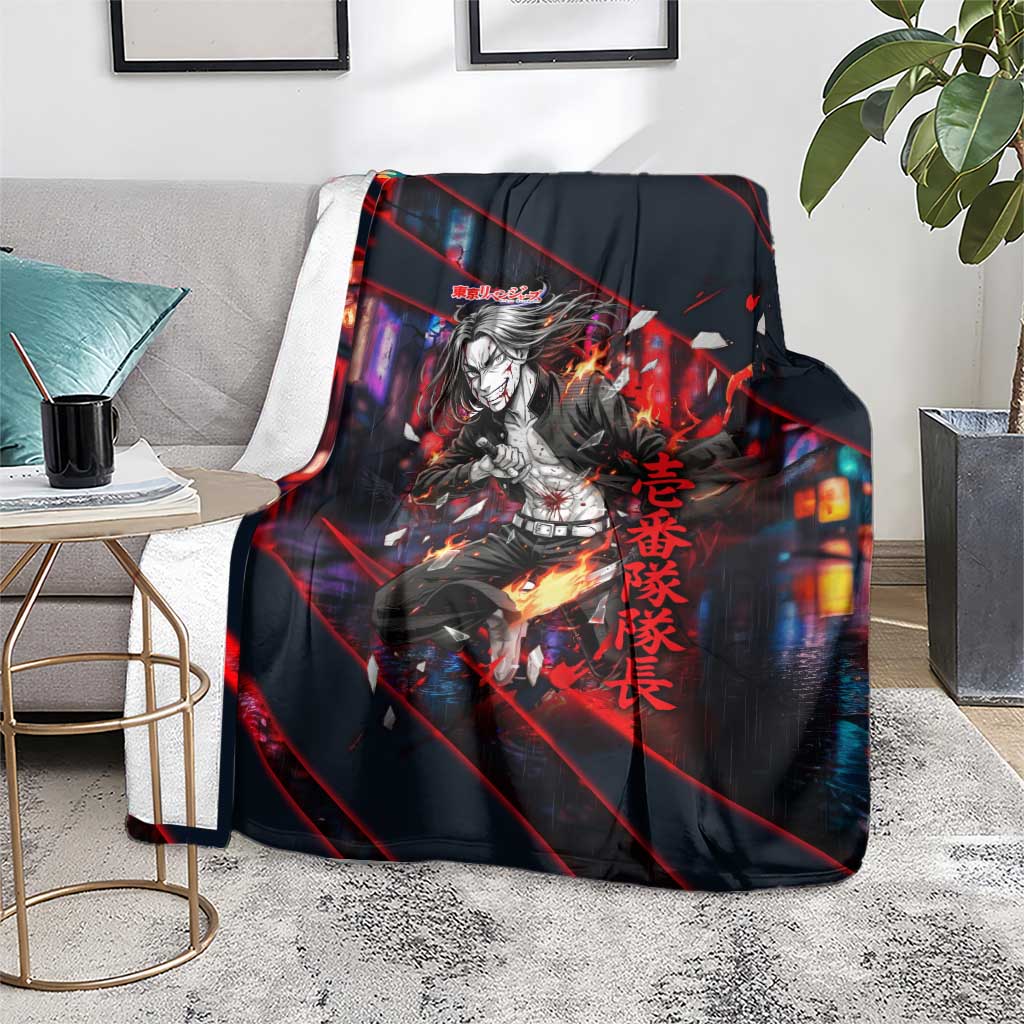 Baji Keisuke Chifuyu Matsuno Blanket Dark Neon Street Fight Art Style