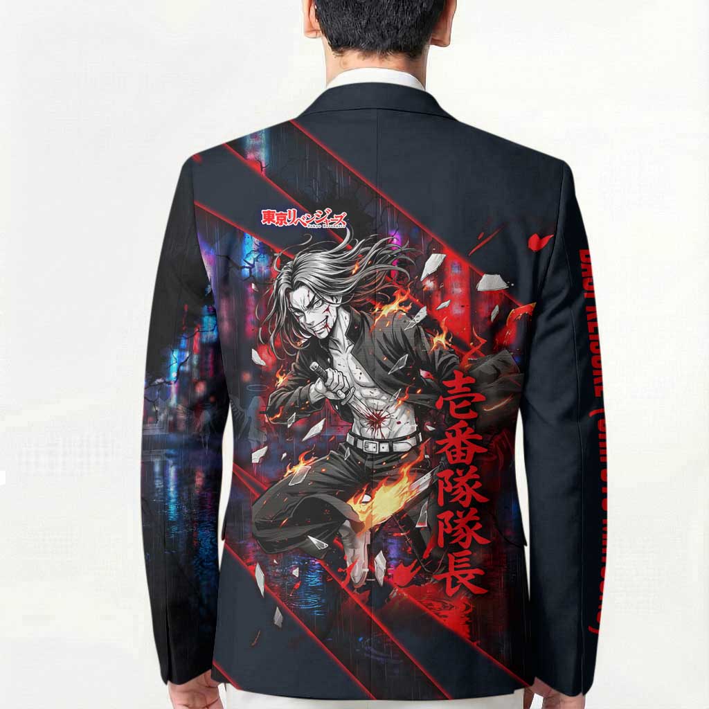 Baji Keisuke Chifuyu Matsuno Blazer Dark Neon Street Fight Art Style