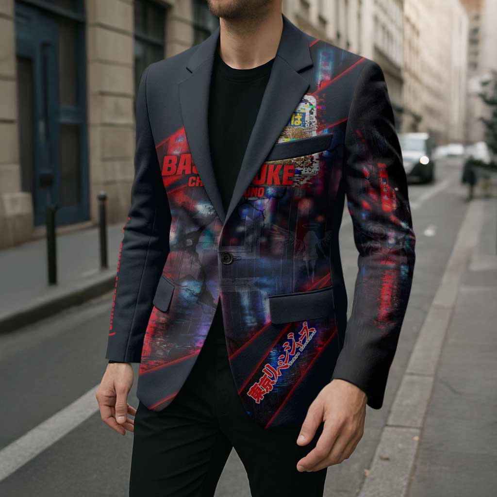 Baji Keisuke Chifuyu Matsuno Blazer Dark Neon Street Fight Art Style