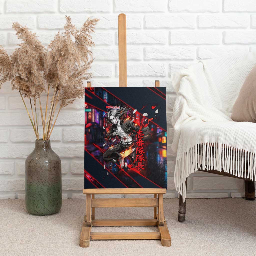 Baji Keisuke Chifuyu Matsuno Canvas Wall Art Dark Neon Street Fight Art Style