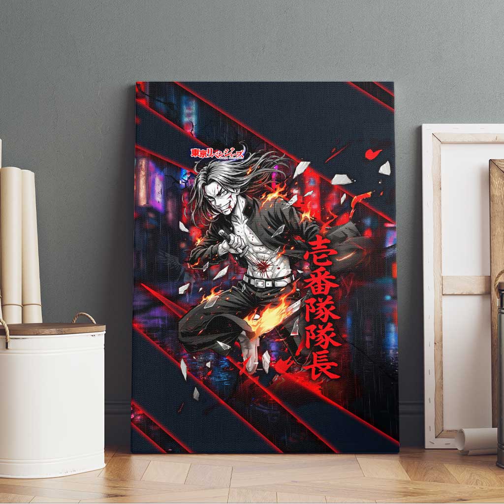 Baji Keisuke Chifuyu Matsuno Canvas Wall Art Dark Neon Street Fight Art Style