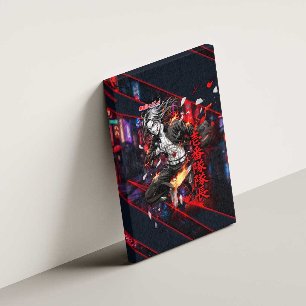 Baji Keisuke Chifuyu Matsuno Canvas Wall Art Dark Neon Street Fight Art Style