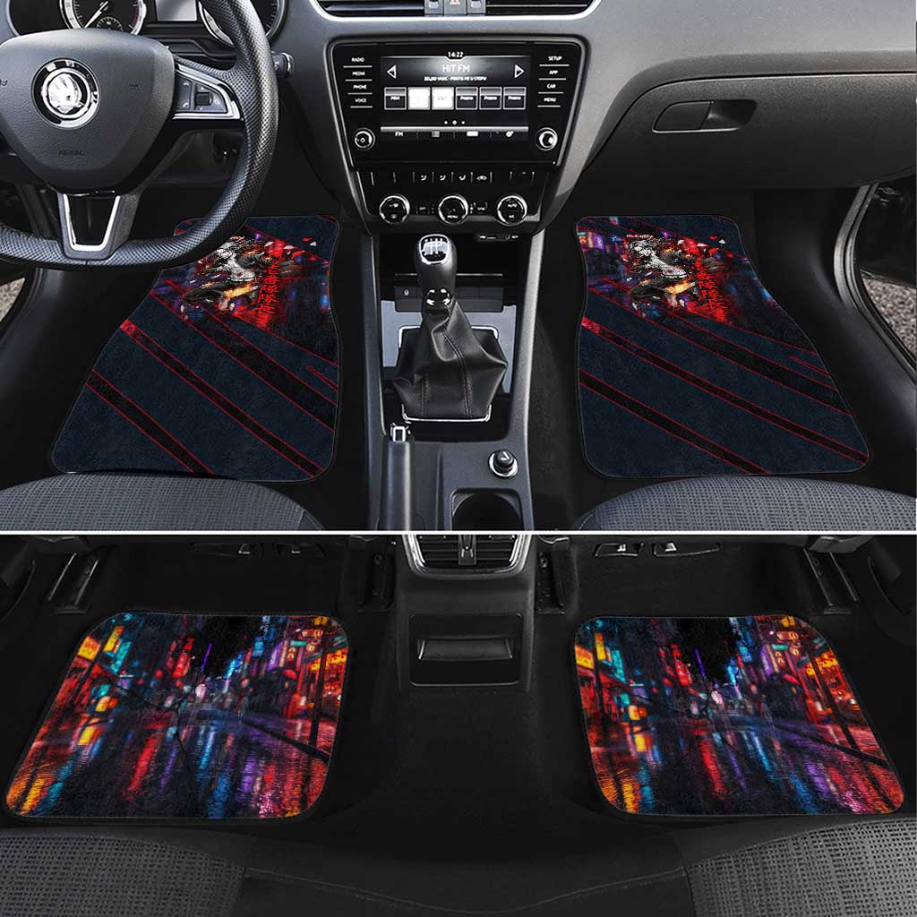 Baji Keisuke Chifuyu Matsuno Car Mats Dark Neon Street Fight Art Style