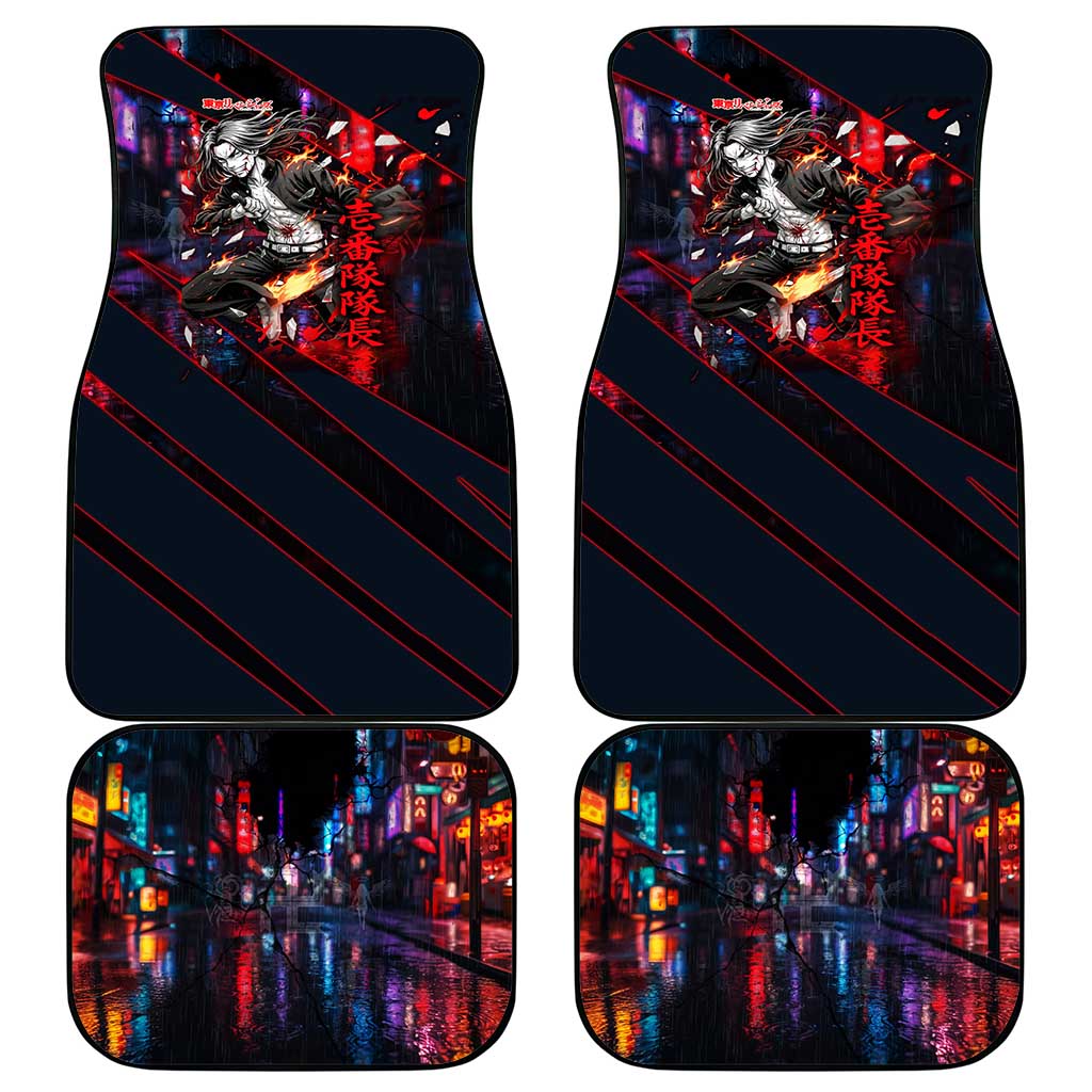 Baji Keisuke Chifuyu Matsuno Car Mats Dark Neon Street Fight Art Style