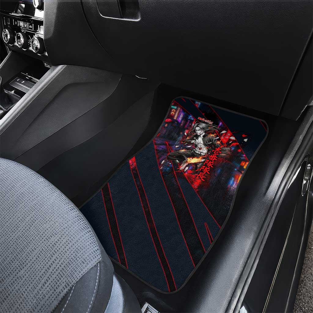 Baji Keisuke Chifuyu Matsuno Car Mats Dark Neon Street Fight Art Style