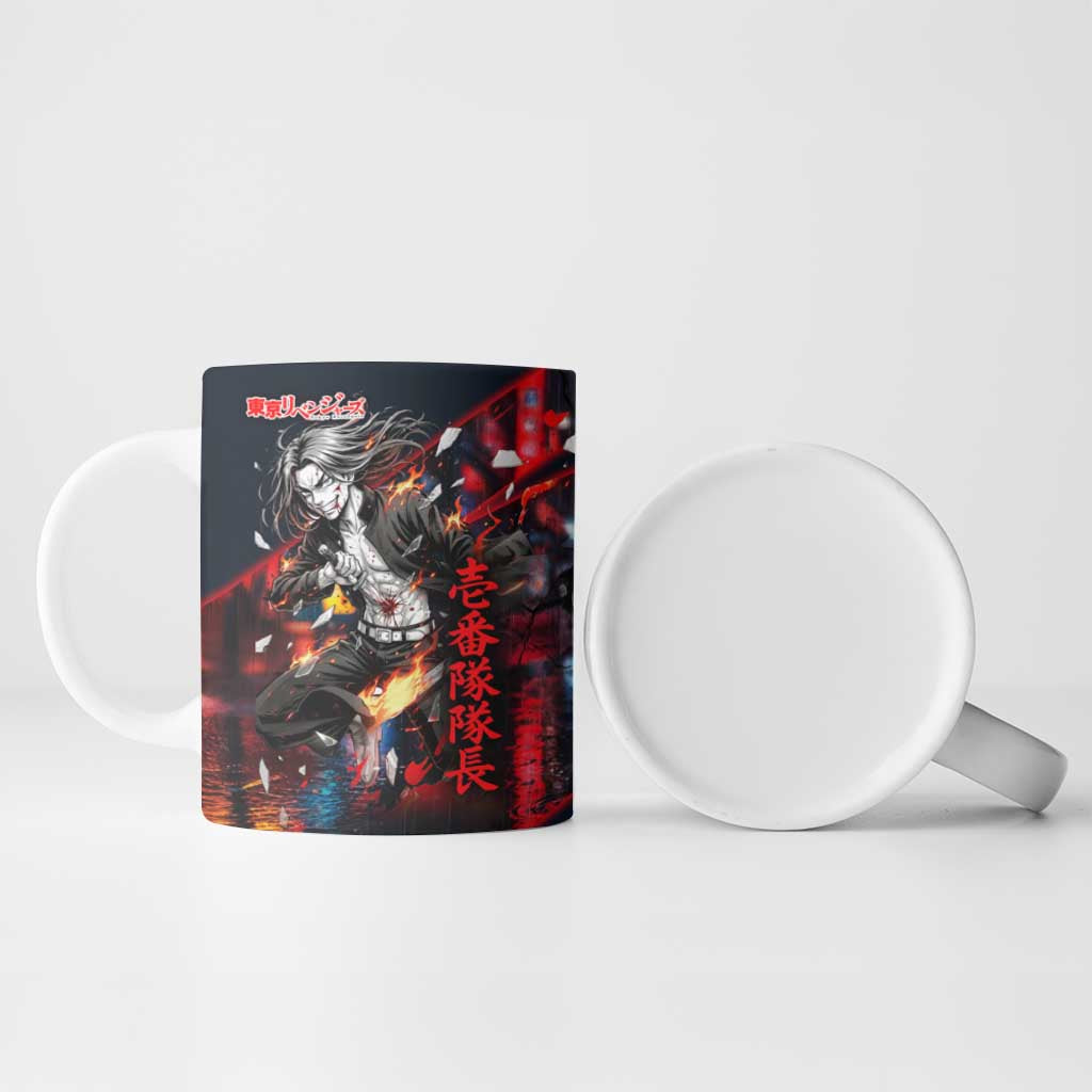 Baji Keisuke Chifuyu Matsuno Ceramic Mug Dark Neon Street Fight Art Style