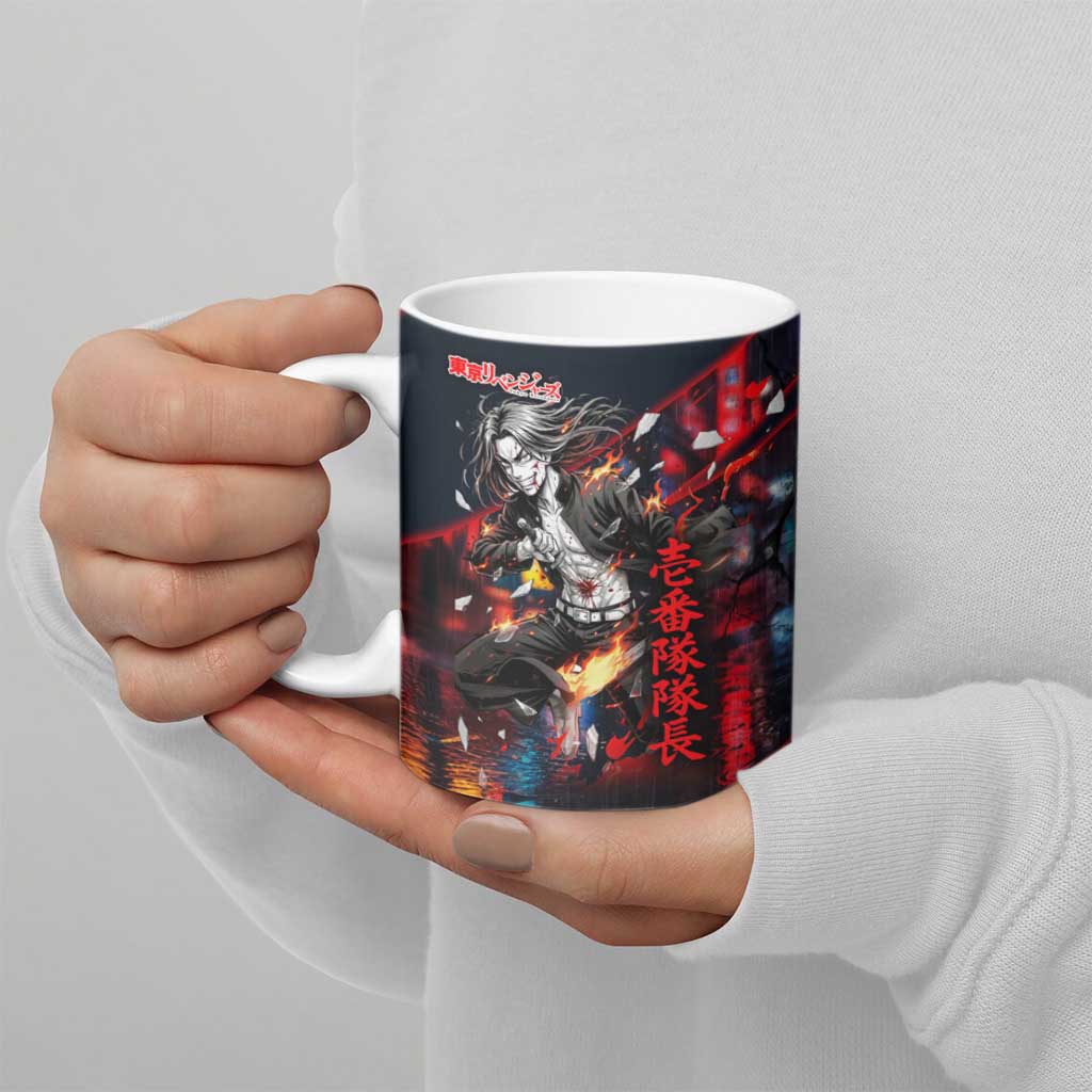 Baji Keisuke Chifuyu Matsuno Ceramic Mug Dark Neon Street Fight Art Style