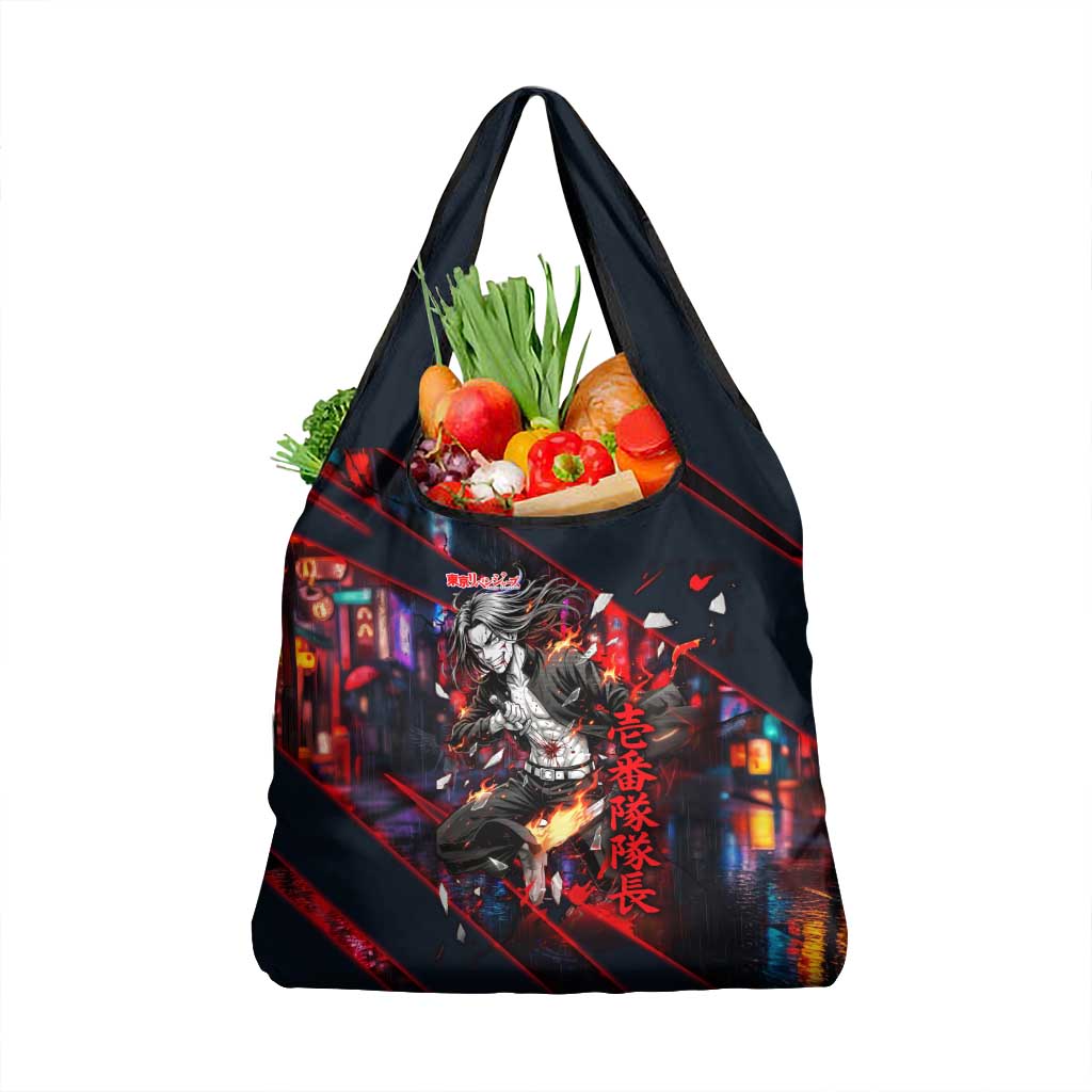 Baji Keisuke Chifuyu Matsuno Grocery Bag Dark Neon Street Fight Art Style