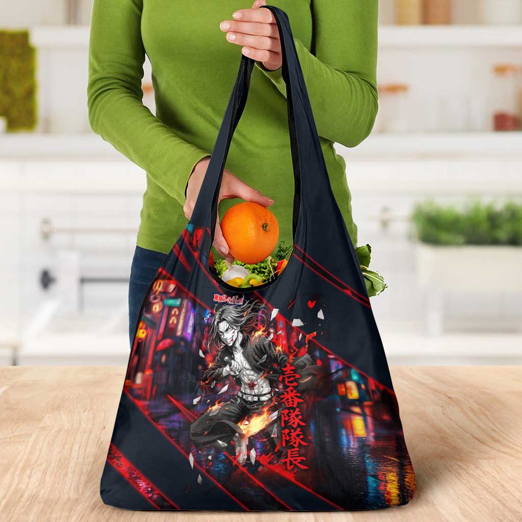 Baji Keisuke Chifuyu Matsuno Grocery Bag Dark Neon Street Fight Art Style