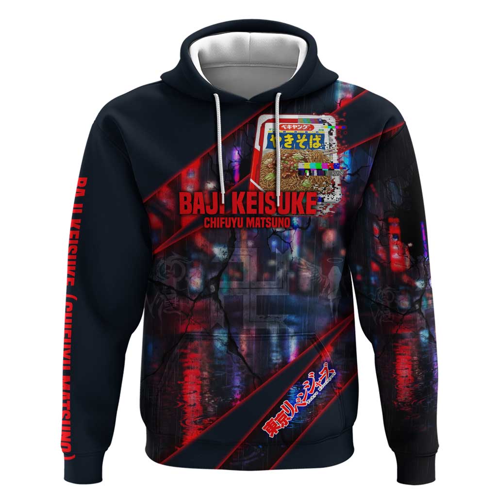 Baji Keisuke Chifuyu Matsuno Hoodie Dark Neon Street Fight Art Style