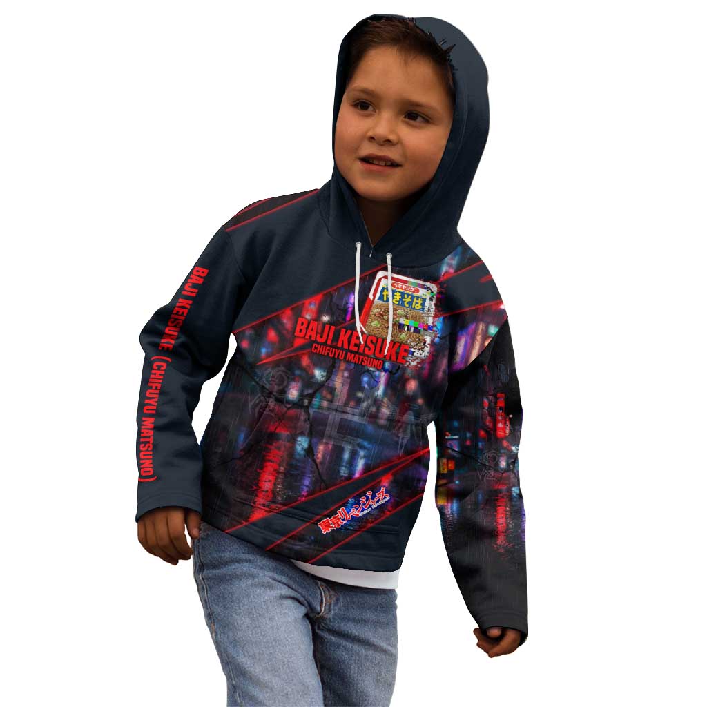 Baji Keisuke Chifuyu Matsuno Kid Hoodie Dark Neon Street Fight Art Style