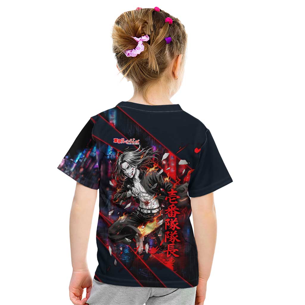 Baji Keisuke Chifuyu Matsuno Kid T Shirt Dark Neon Street Fight Art Style