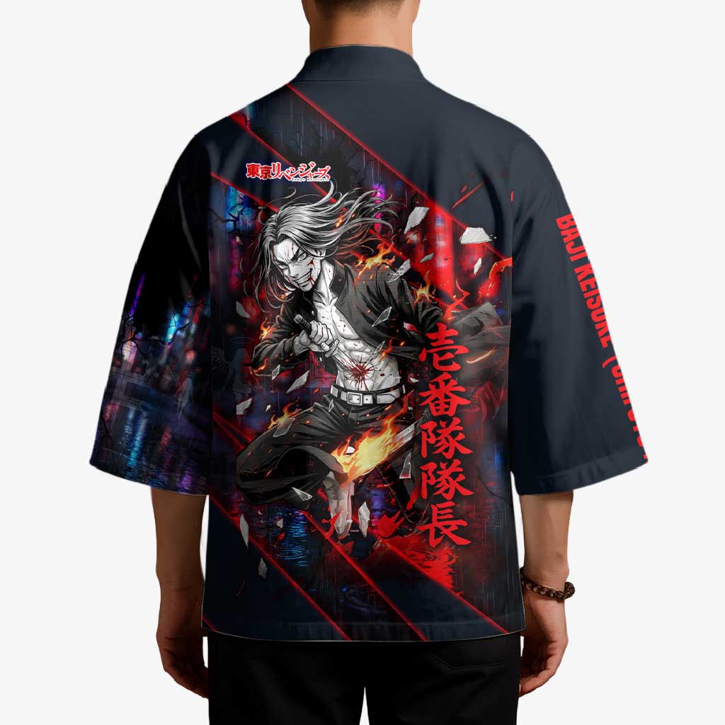 Baji Keisuke Chifuyu Matsuno Kimono Dark Neon Street Fight Art Style