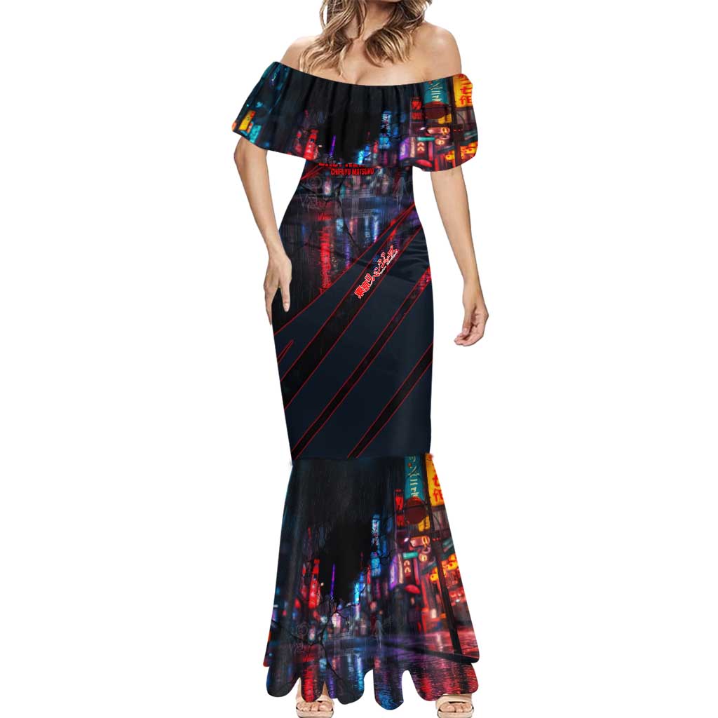 Baji Keisuke Chifuyu Matsuno Mermaid Dress Dark Neon Street Fight Art Style