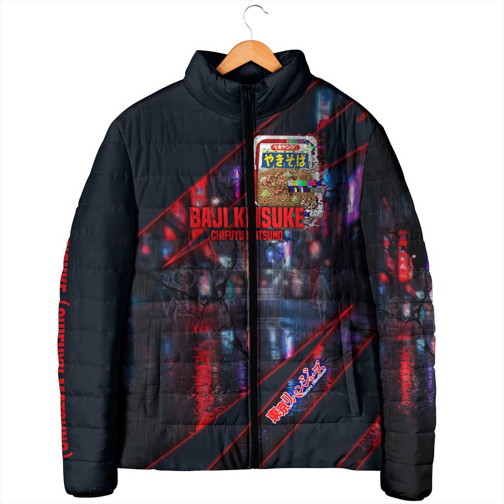 Baji Keisuke Chifuyu Matsuno Padded Jacket Dark Neon Street Fight Art Style