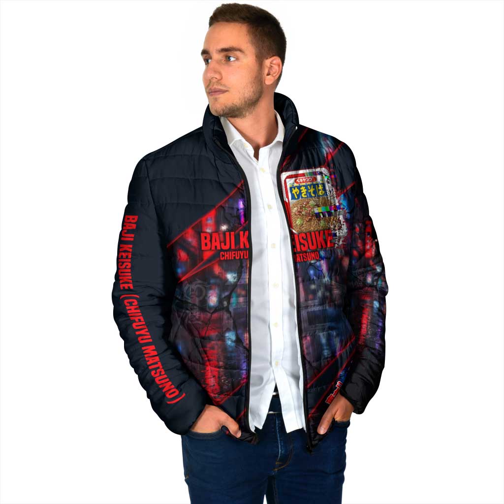 Baji Keisuke Chifuyu Matsuno Padded Jacket Dark Neon Street Fight Art Style