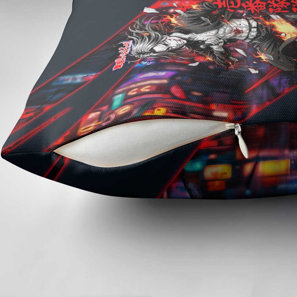 Baji Keisuke Chifuyu Matsuno Pillow Cover Dark Neon Street Fight Art Style