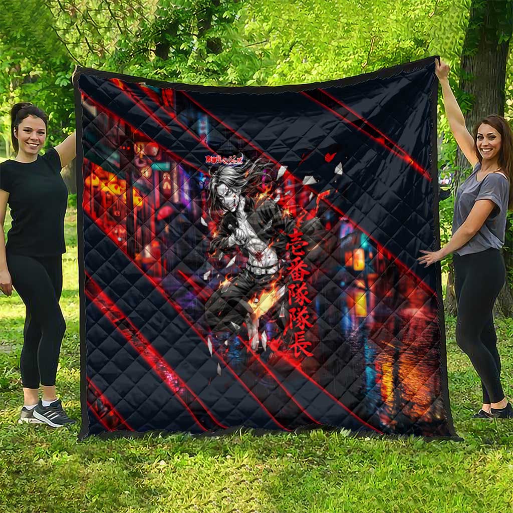 Baji Keisuke Chifuyu Matsuno Quilt Dark Neon Street Fight Art Style