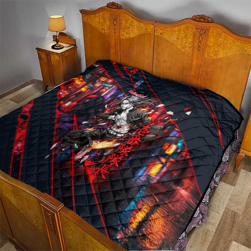 Baji Keisuke Chifuyu Matsuno Quilt Dark Neon Street Fight Art Style