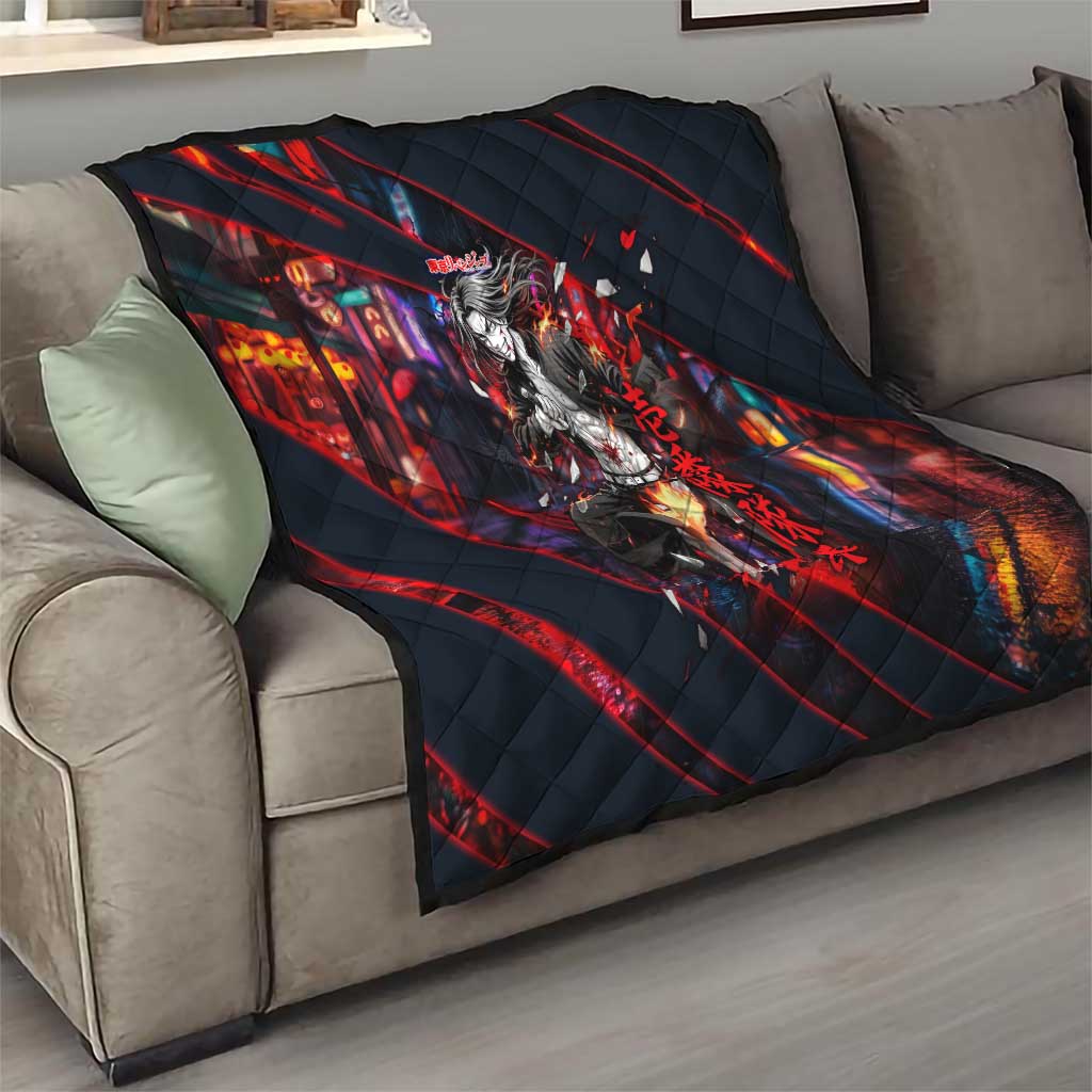 Baji Keisuke Chifuyu Matsuno Quilt Dark Neon Street Fight Art Style
