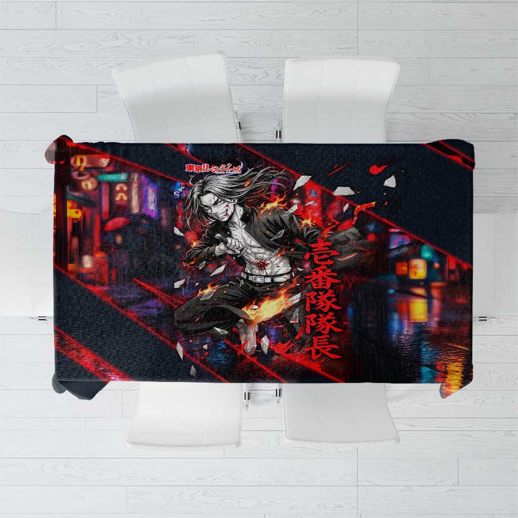 Baji Keisuke Chifuyu Matsuno Tablecloth Dark Neon Street Fight Art Style