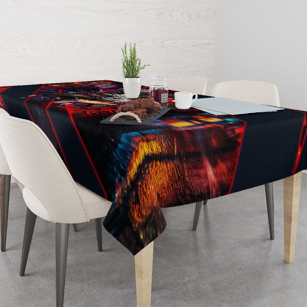 Baji Keisuke Chifuyu Matsuno Tablecloth Dark Neon Street Fight Art Style