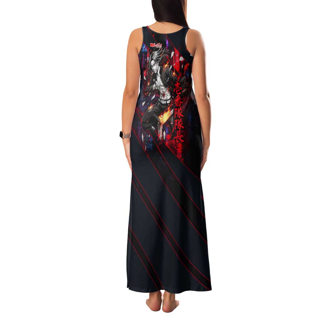 Baji Keisuke Chifuyu Matsuno Tank Maxi Dress Dark Neon Street Fight Art Style