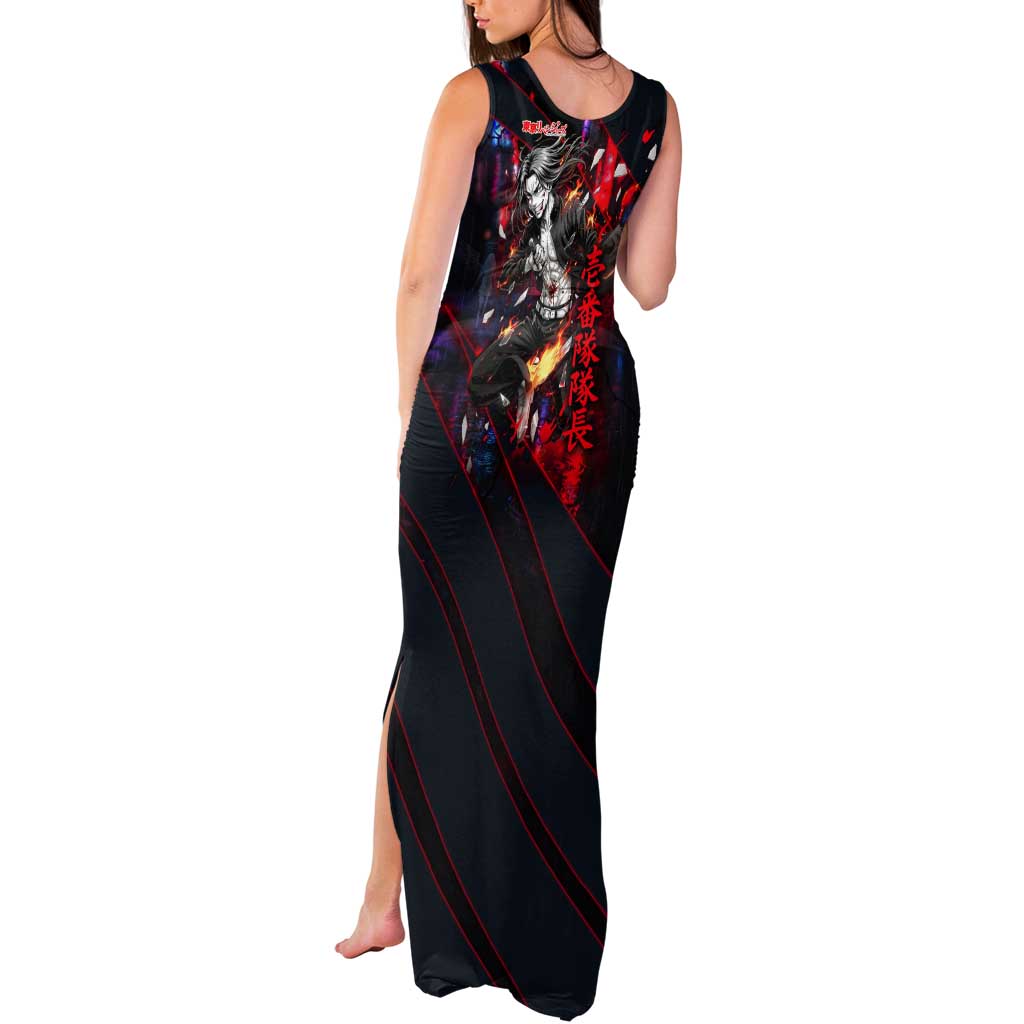 Baji Keisuke Chifuyu Matsuno Tank Maxi Dress Dark Neon Street Fight Art Style