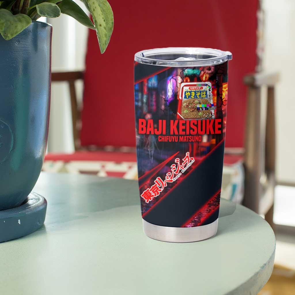 Baji Keisuke Chifuyu Matsuno Tumbler Cup Dark Neon Street Fight Art Style