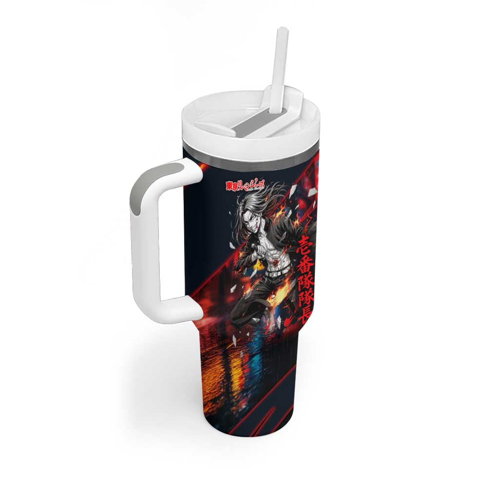 Baji Keisuke Chifuyu Matsuno Tumbler With Handle Dark Neon Street Fight Art Style