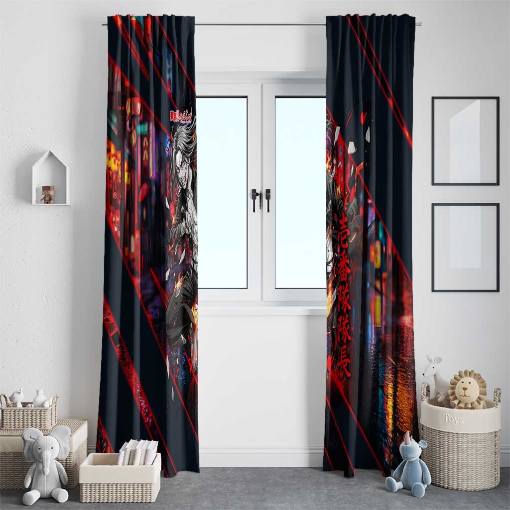 Baji Keisuke Chifuyu Matsuno Window Curtain Dark Neon Street Fight Art Style