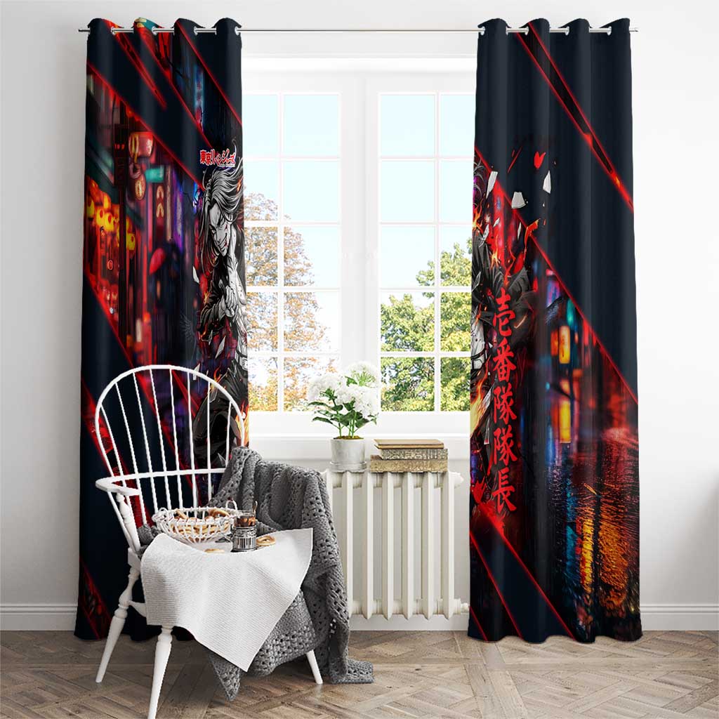 Baji Keisuke Chifuyu Matsuno Window Curtain Dark Neon Street Fight Art Style