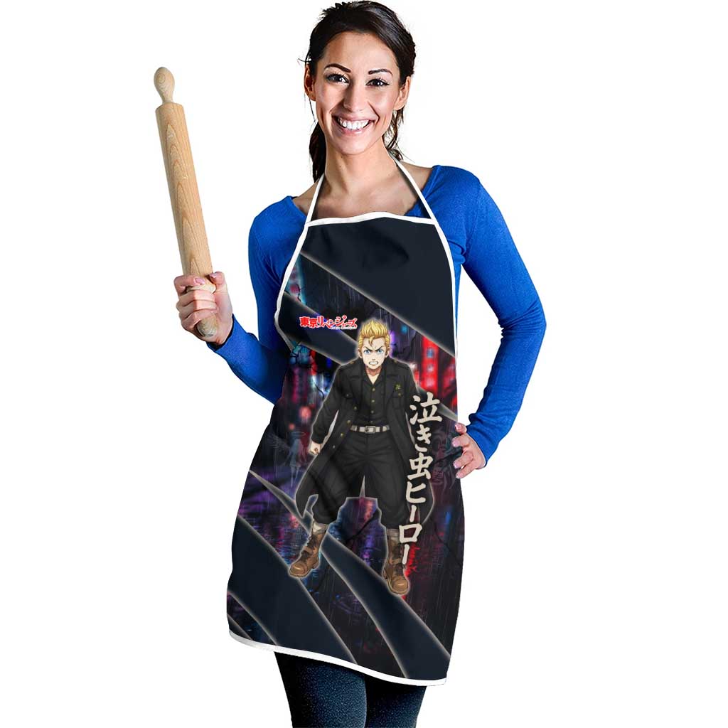 Hanagaki Takemichi Naoto Apron Neon Time-Travel Urban Art Style