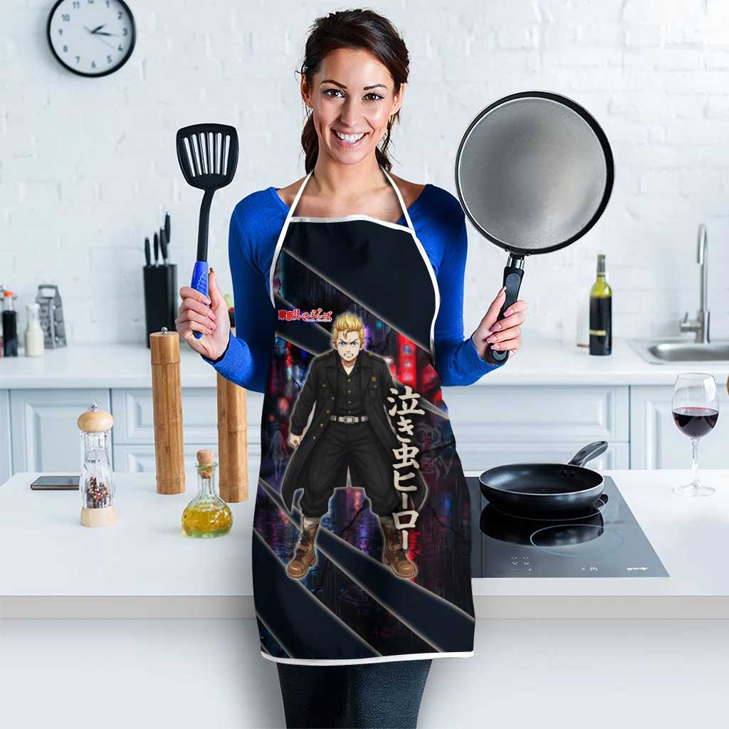 Hanagaki Takemichi Naoto Apron Neon Time-Travel Urban Art Style