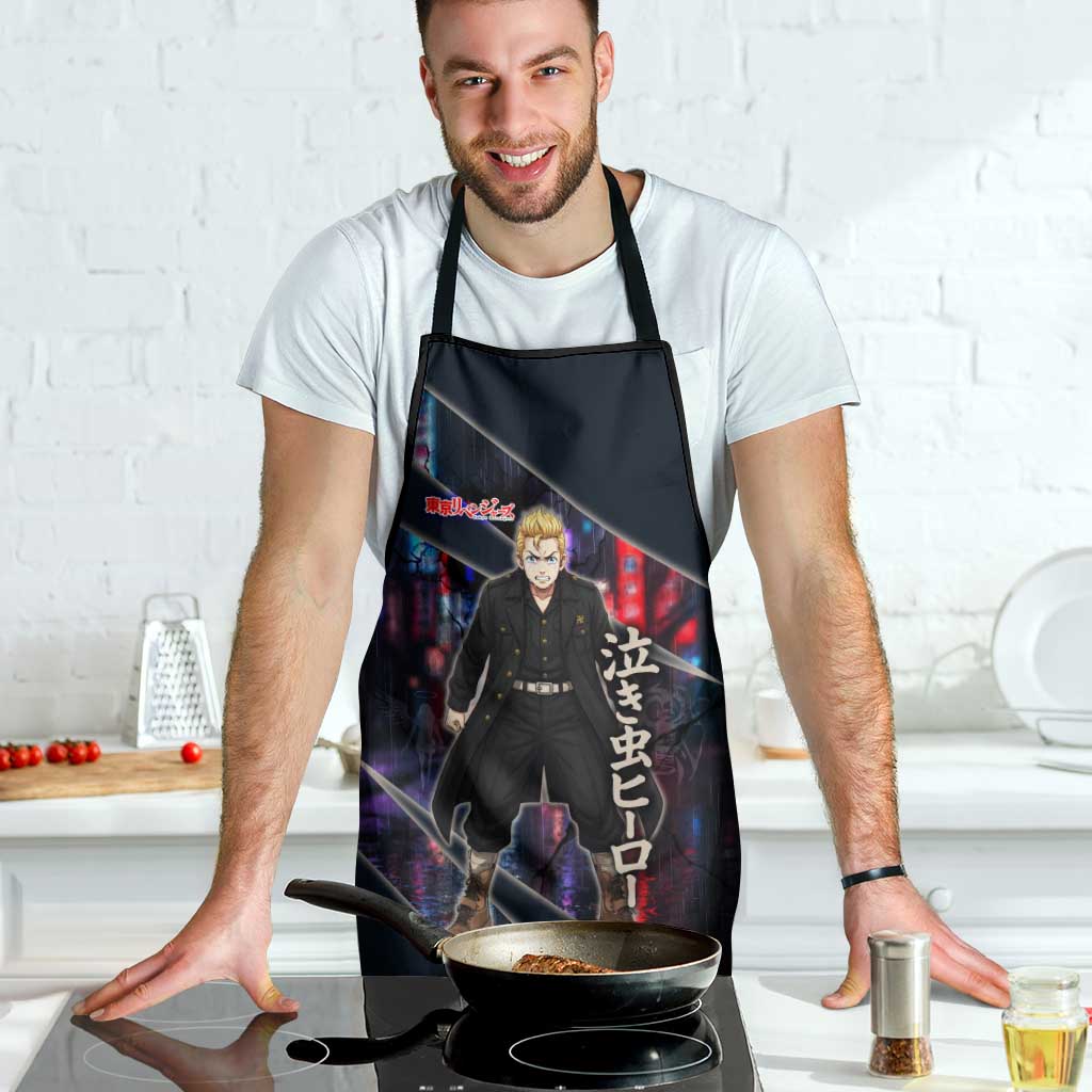 Hanagaki Takemichi Naoto Apron Neon Time-Travel Urban Art Style