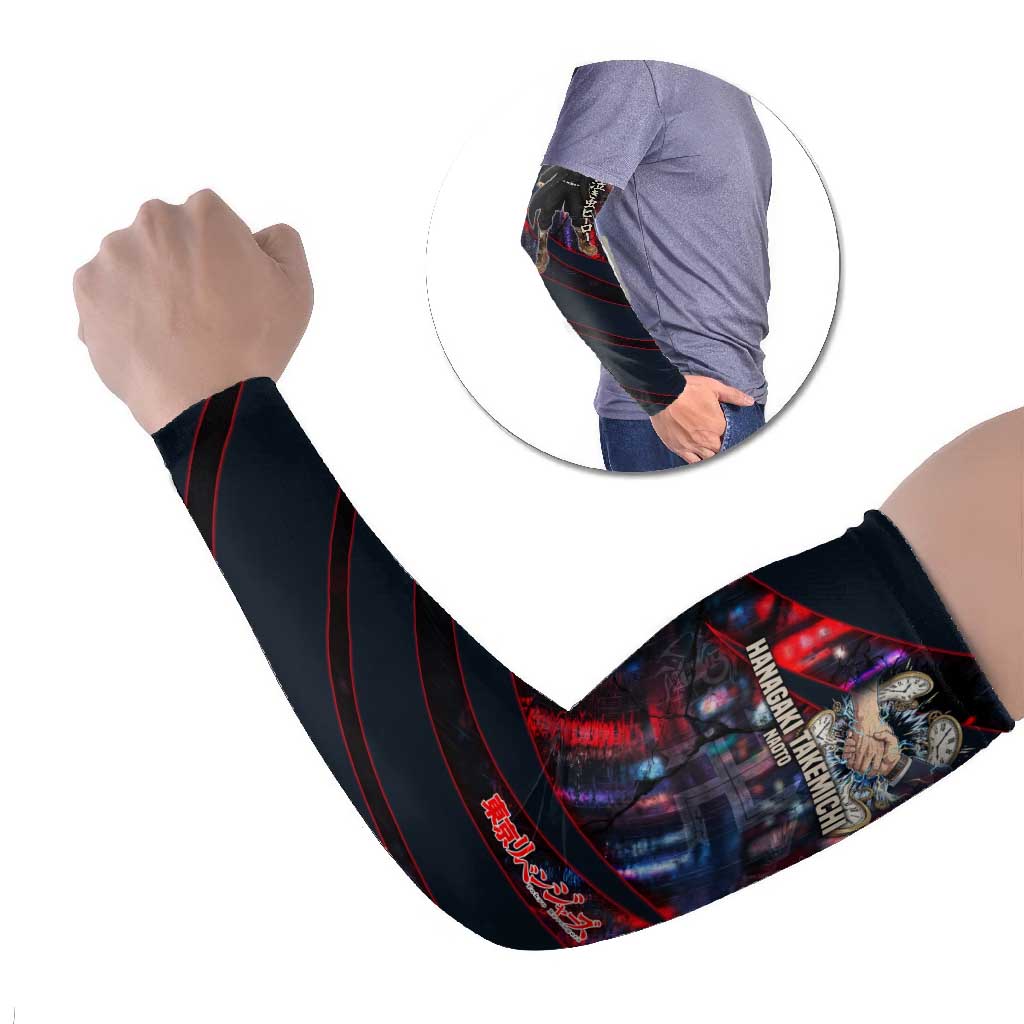 Hanagaki Takemichi Naoto Arm Sleeves Neon Time-Travel Urban Art Style