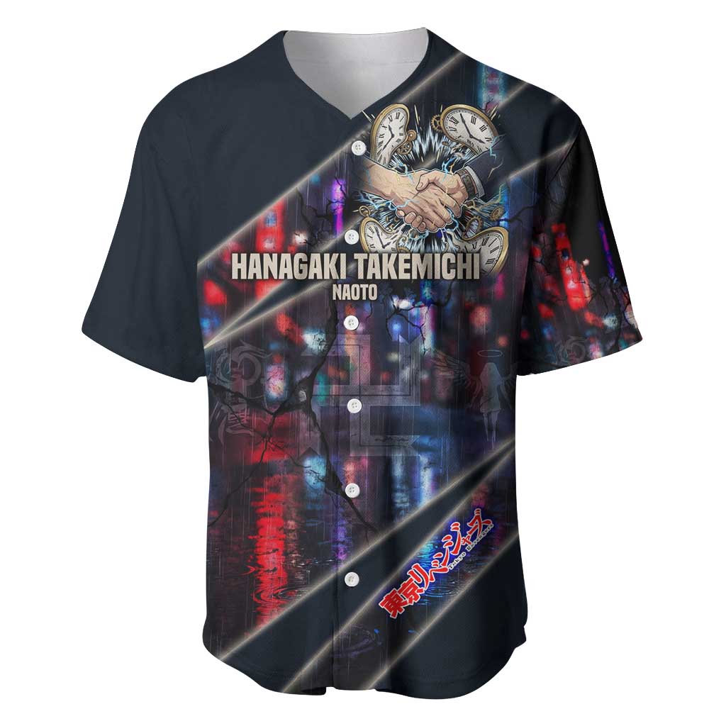 Hanagaki Takemichi Naoto Baseball Jersey Neon Time-Travel Urban Art Style
