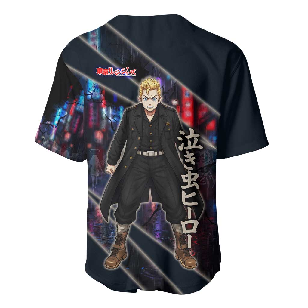 Hanagaki Takemichi Naoto Baseball Jersey Neon Time-Travel Urban Art Style