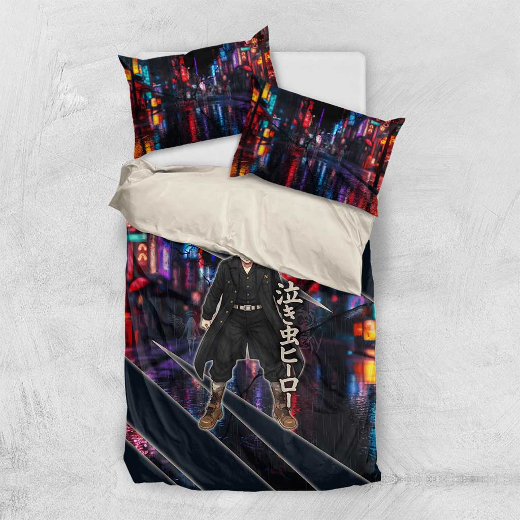 Hanagaki Takemichi Naoto Bedding Set Neon Time-Travel Urban Art Style