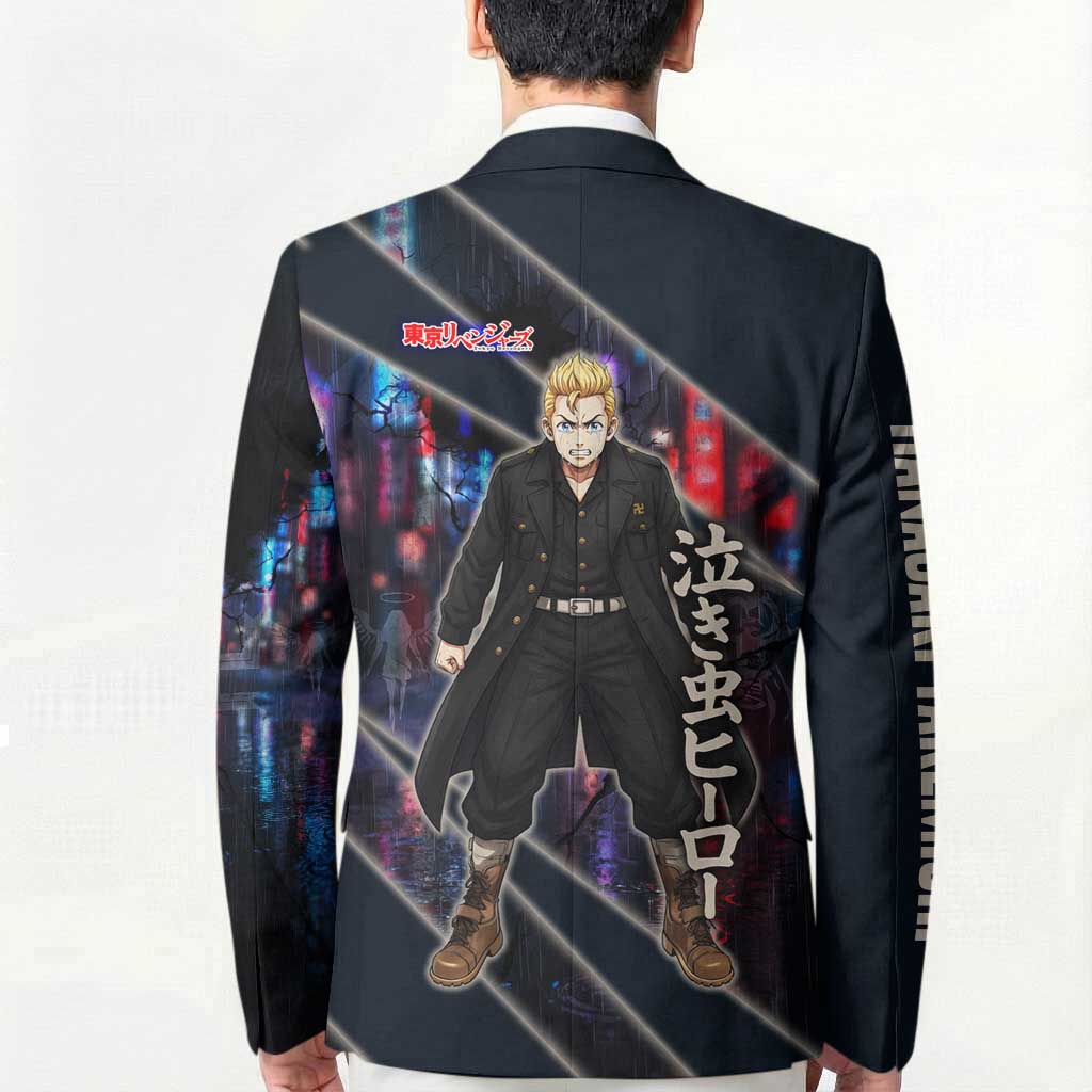 Hanagaki Takemichi Naoto Blazer Neon Time-Travel Urban Art Style