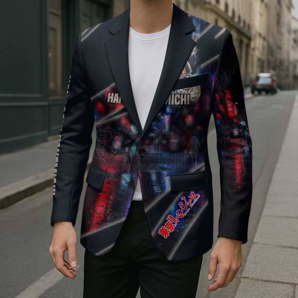 Hanagaki Takemichi Naoto Blazer Neon Time-Travel Urban Art Style