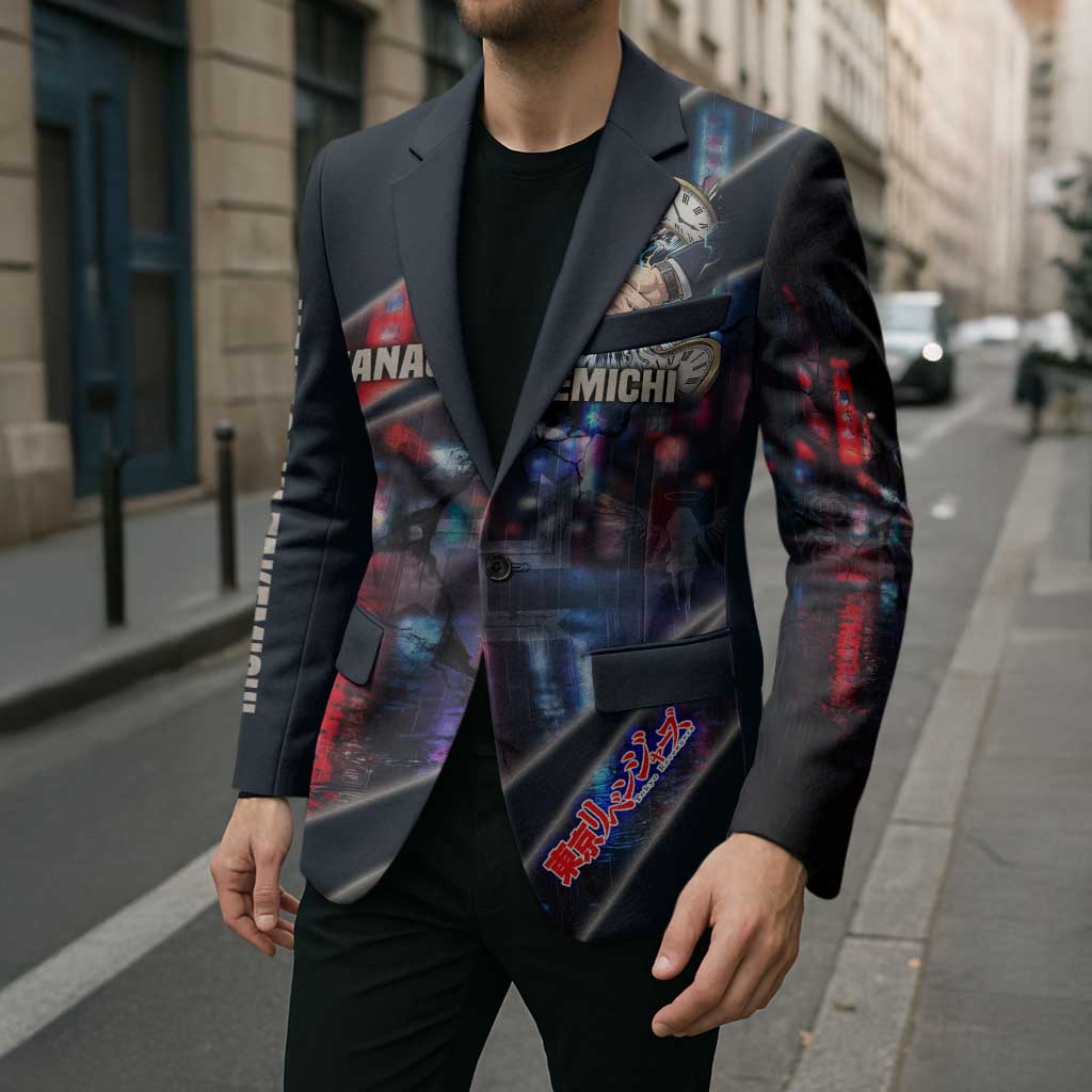 Hanagaki Takemichi Naoto Blazer Neon Time-Travel Urban Art Style